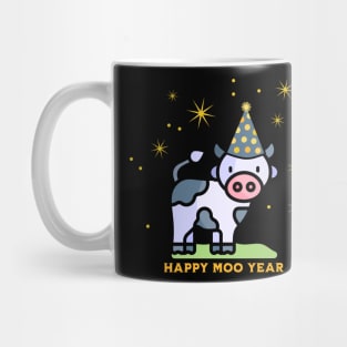 Happy Moo Year Party Cow Mug